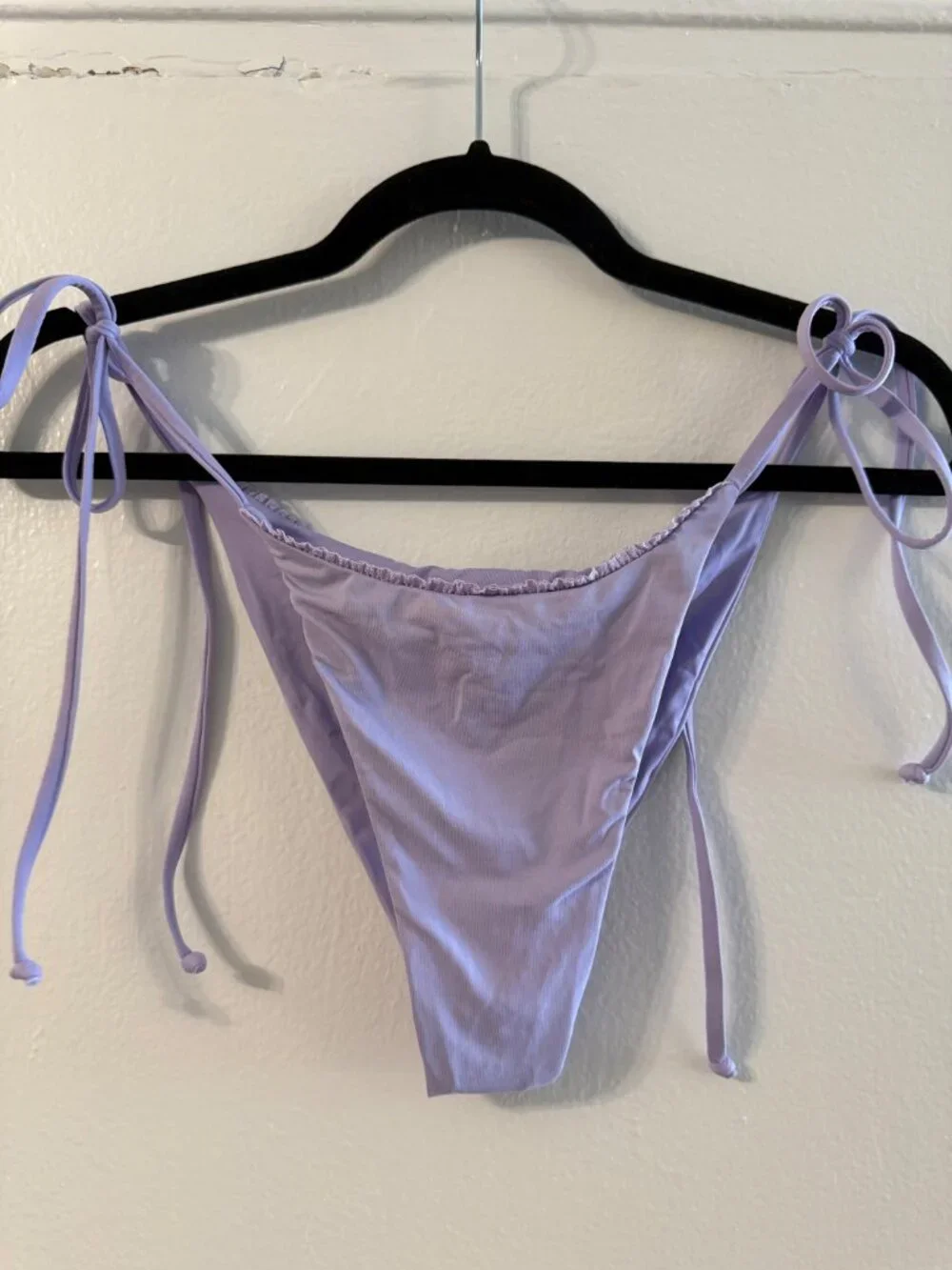 Frankie's Bikinis light purple bikini set top M medium bottom L large